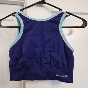 Reebok Navy and Sky Blue Athletic Bra